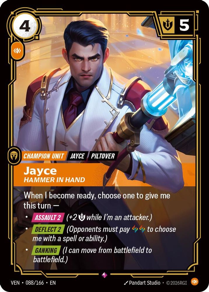 Jayce - Hammer in Hand 088/166 Rare Vendetta Foil