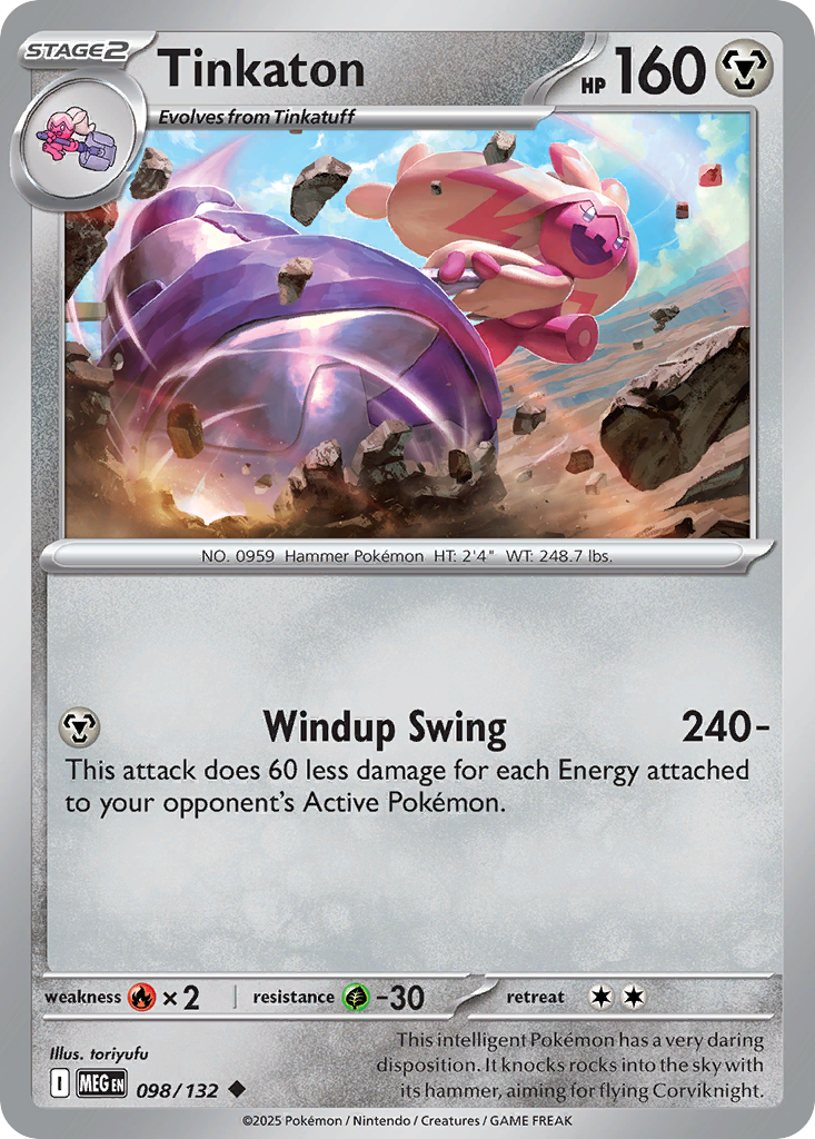 Tinkaton 098/132 Uncommon Mega Evolution