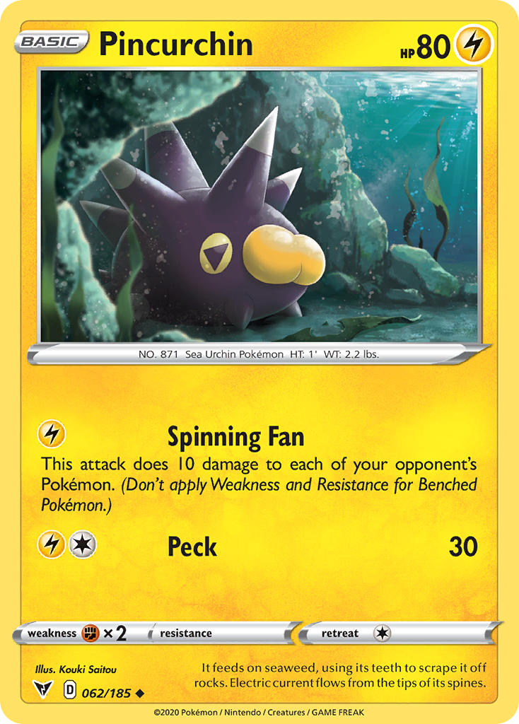 Pincurchin 062/185 Uncommon Vivid Voltage