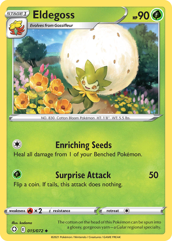Eldegoss 015/072 Uncommon Shining Fates