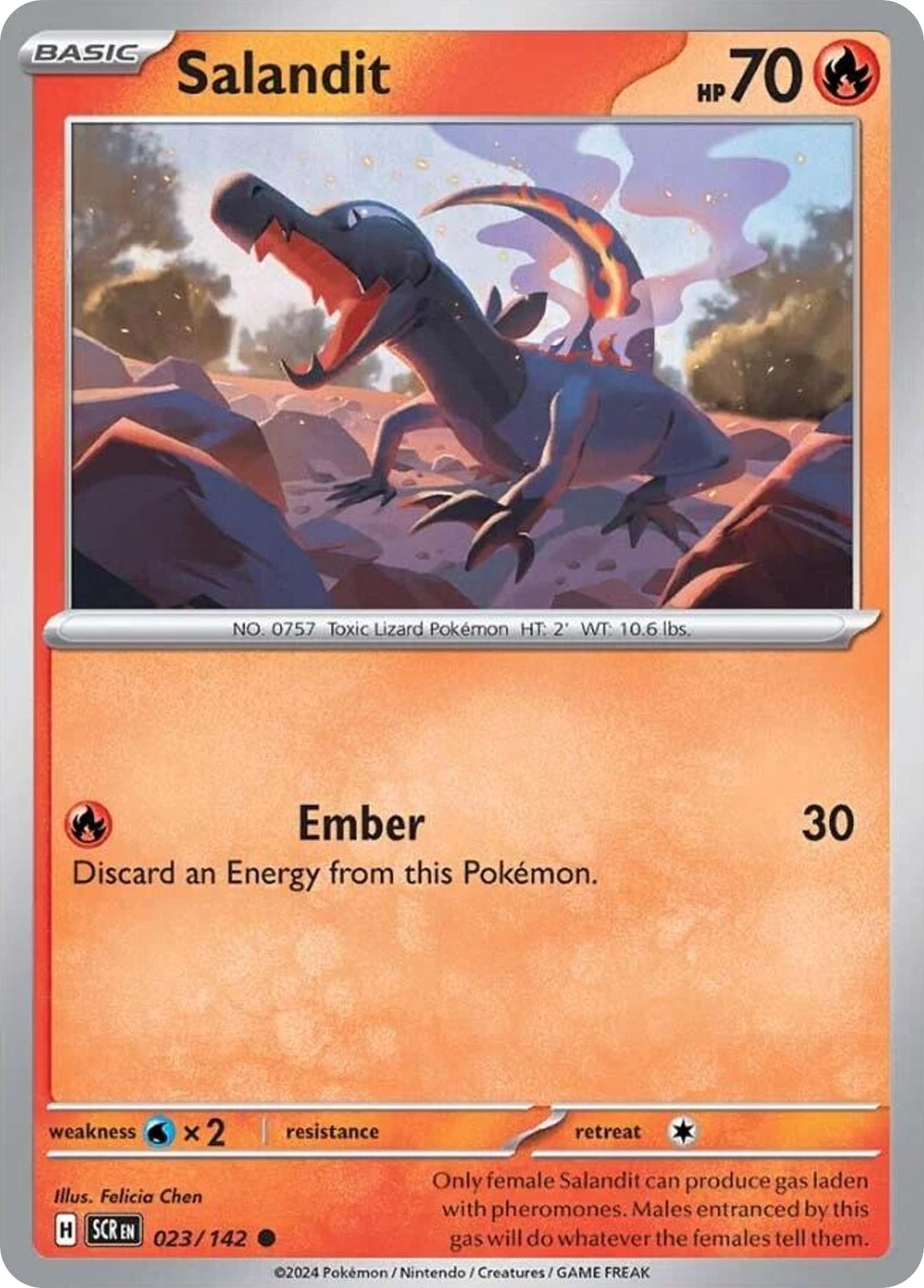 Salandit 23/142 Common Stellar Crown Reverse Holo