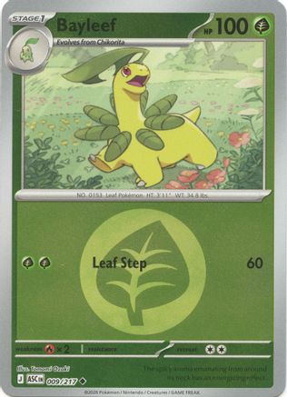Bayleef (Energy Symbol Pattern) 009/217 Ascended Heroes Reverse Holo