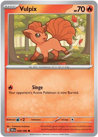 Vulpix 008/086 Common ME04: Chaos Rising