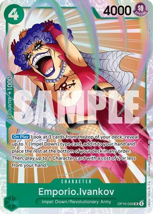 Emporio.Ivankov (026) OP16-026 Super Rare The Time of Battle Foil