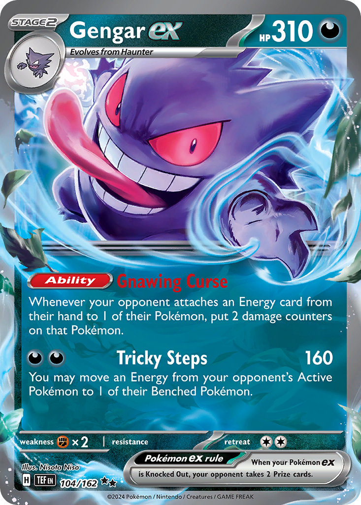 Gengar ex 104/162 Double Rare Temporal Forces