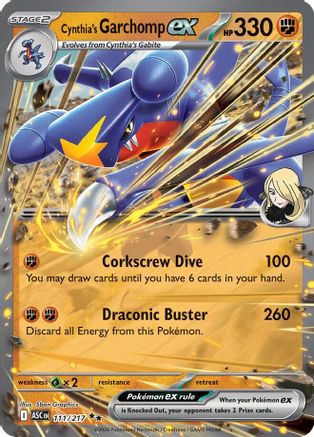 Cynthia's Garchomp ex 111/217 Double Rare Ascended Heroes