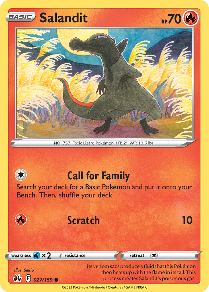 Salandit 027/159 Common Crown Zenith