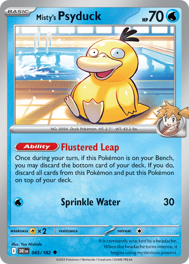 Misty's Psyduck 045/182 Uncommon Destined Rivals