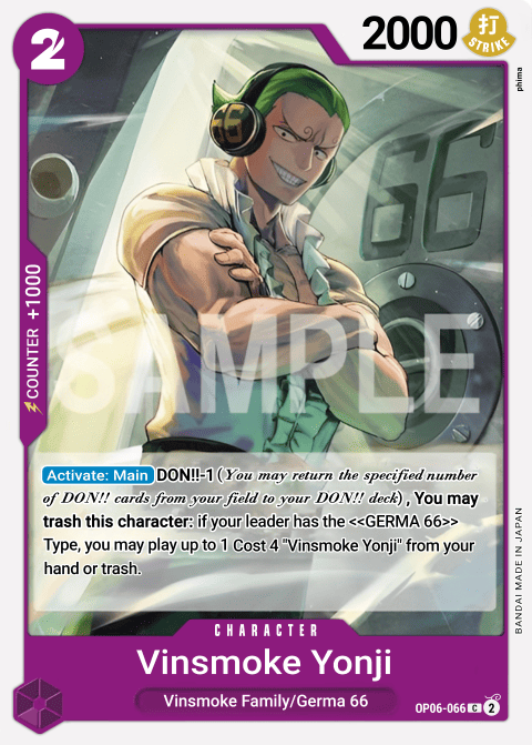 Vinsmoke Yonji (066) OP06-066