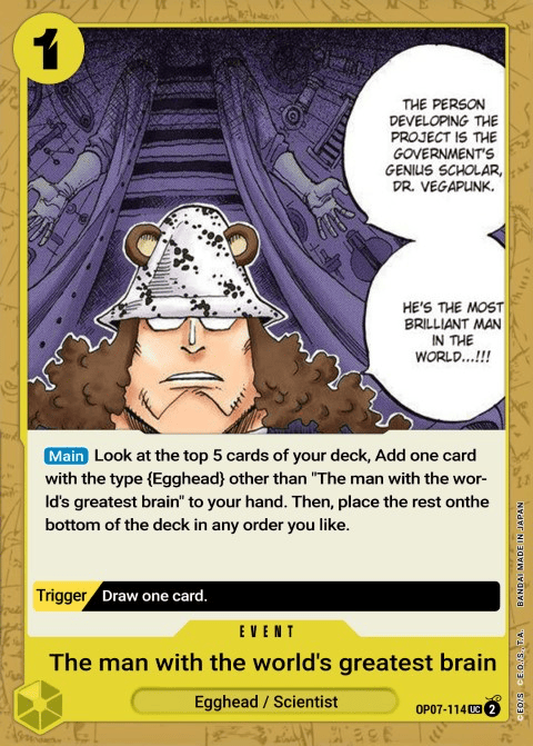 He Possesses the World's Most Brilliant Mind OP07-114