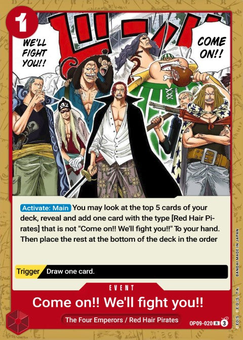 Come On!! We'll Fight You!! OP09-020