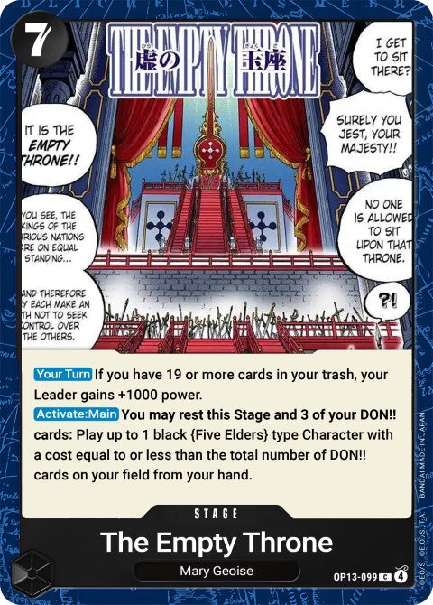 The Empty Throne OP13-099