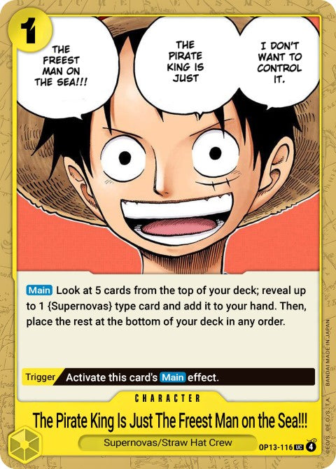 The One Who Is the Most Free Is the Pirate King!!! OP13-116
