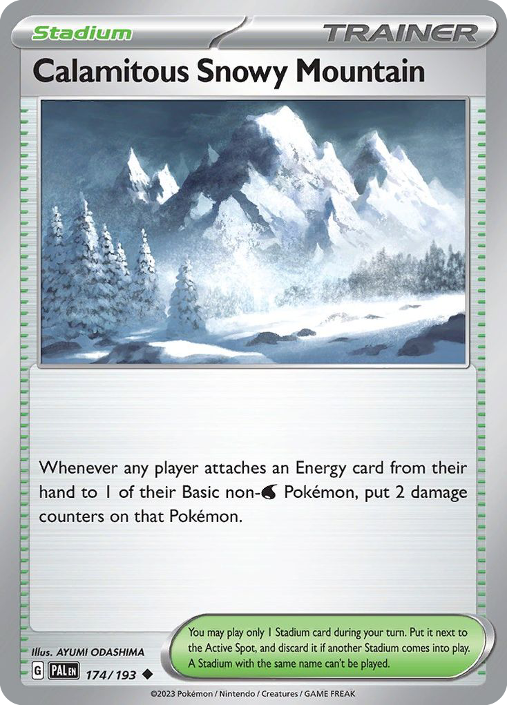 Calamitous Snowy Mountain 174/193 Uncommon Paldea Evolved