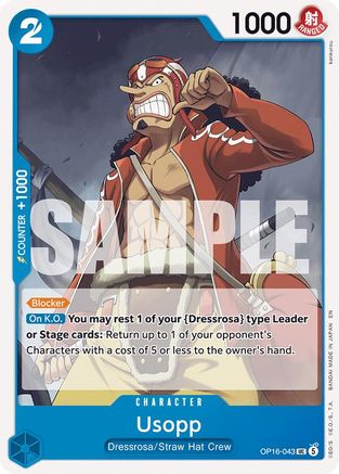 Usopp OP16-043 Uncommon The Time of Battle