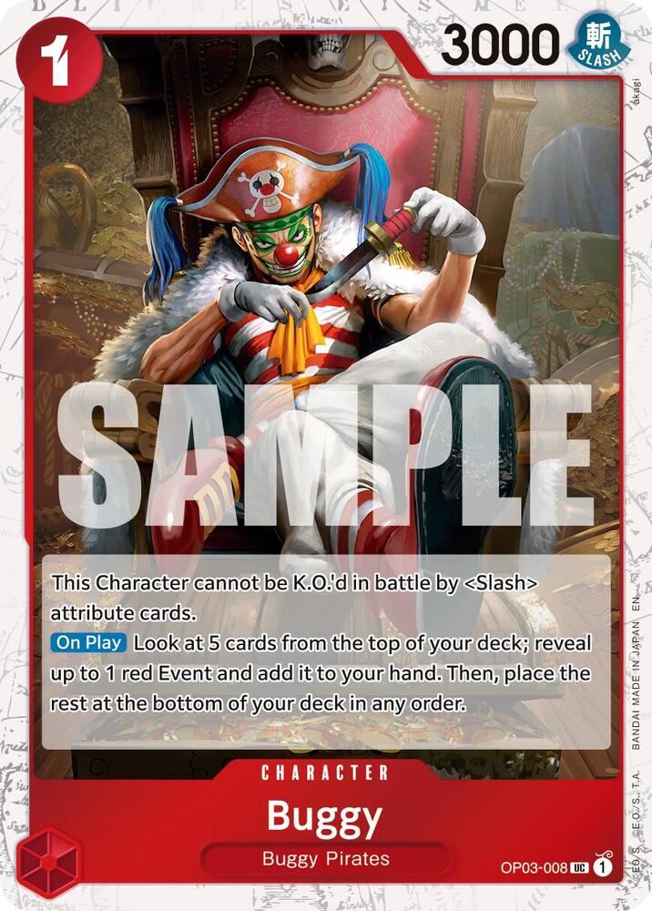 Buggy (Pirate Foil) OP03-008 Premium Booster -The Best- Vol. 2 Foil