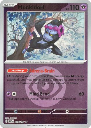 Munkidori (Energy Symbol Pattern) 099/217 Ascended Heroes Reverse Holo