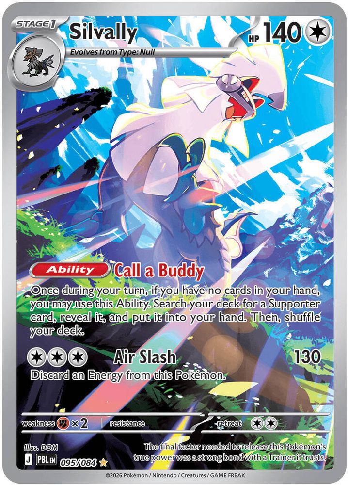 Silvally 095/084 Illustration Rare Pitch Black Pokemon Holo