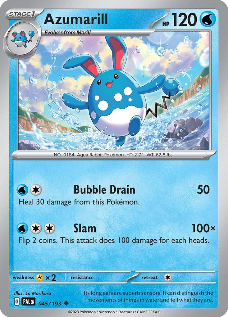 Azumarill 045/193 Uncommon Paldea Evolved