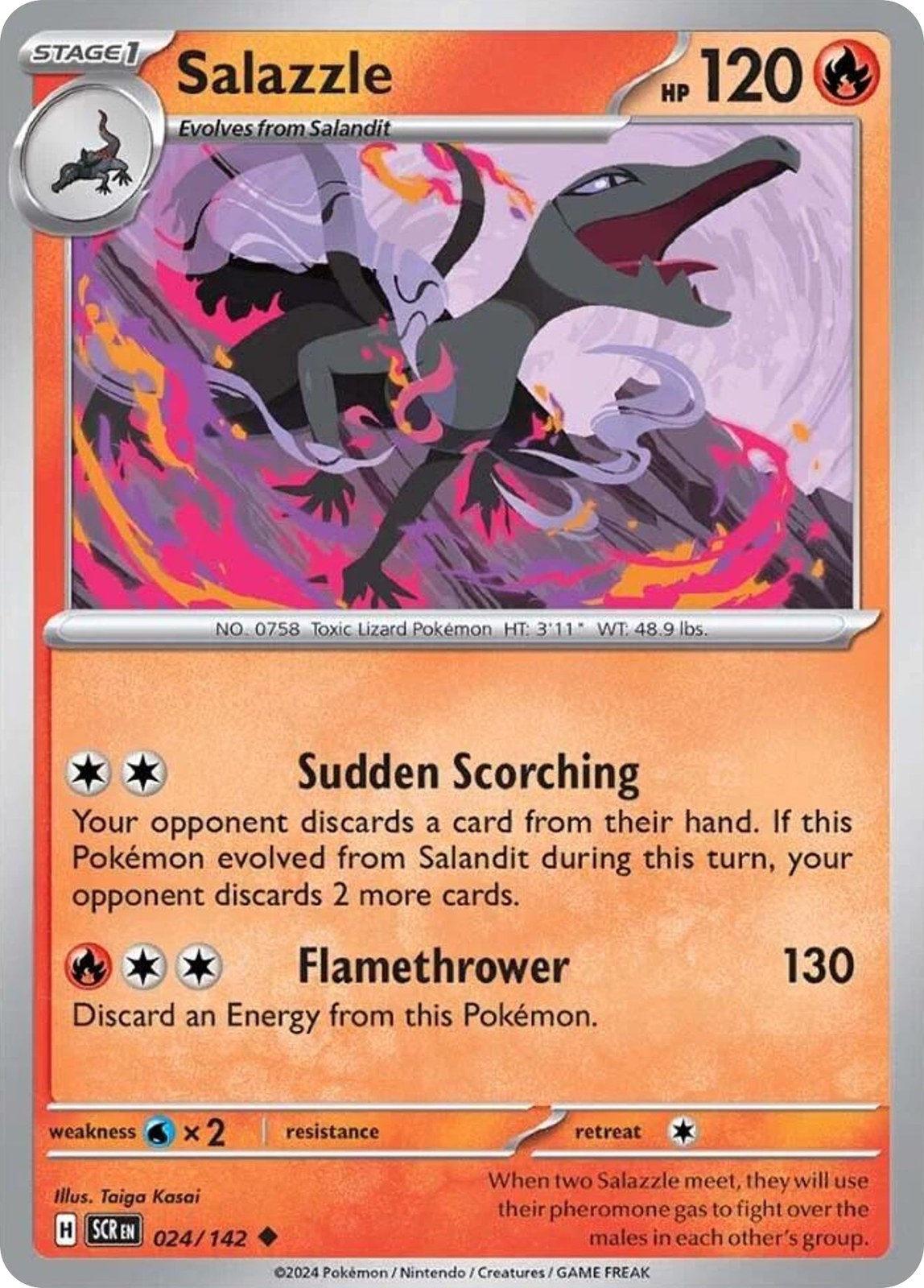 Salazzle 24/142 Uncommon Stellar Crown