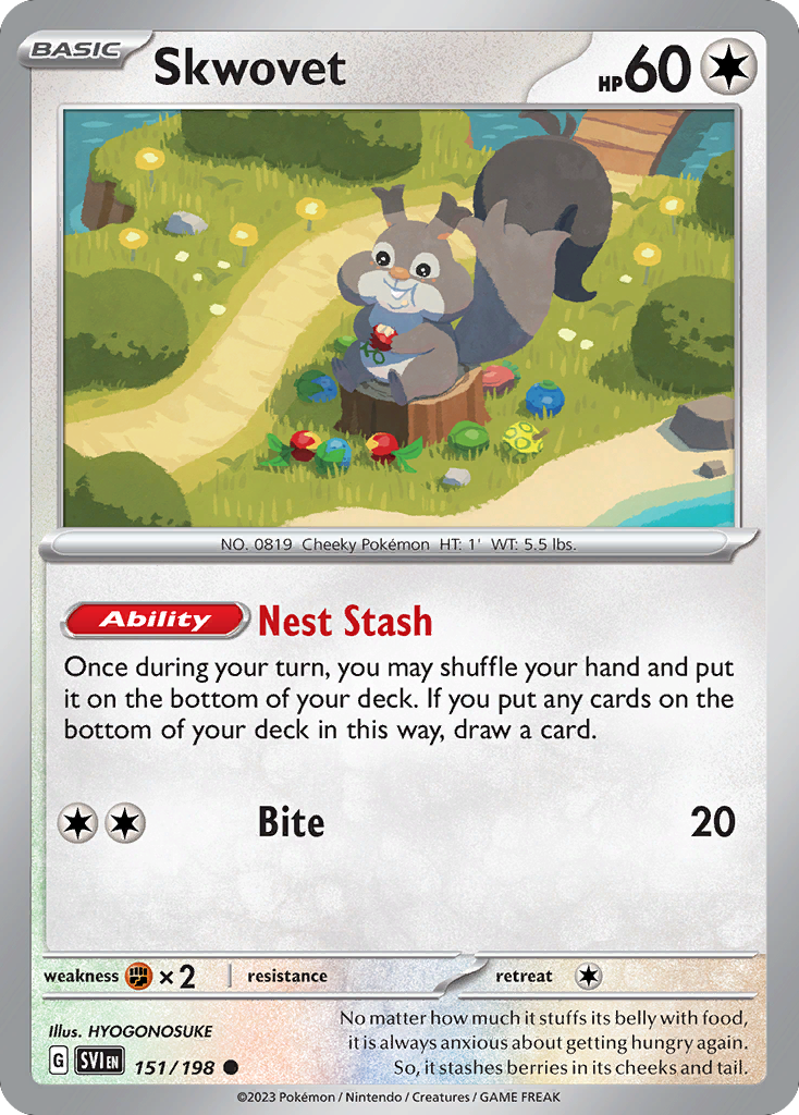 Skwovet 151/198 Common Scarlet & Violet