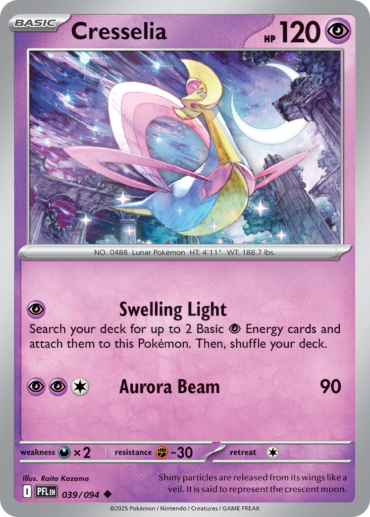 Cresselia 039/094 Uncommon Phantasmal Flames