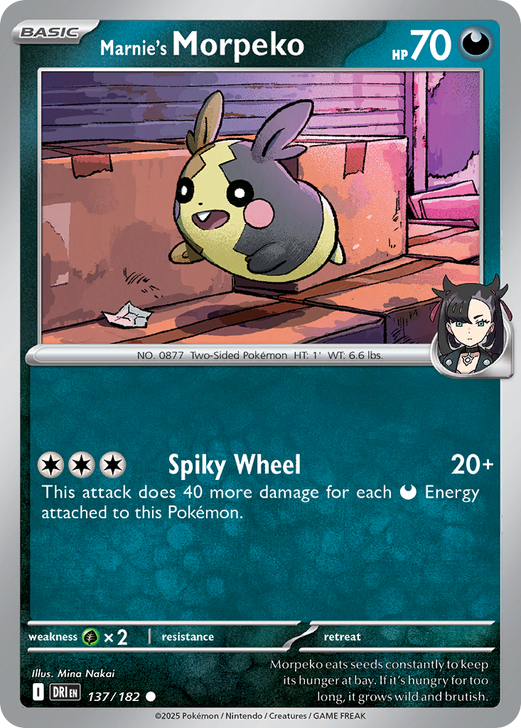 Marnie's Morpeko 137/182 Common Destined Rivals
