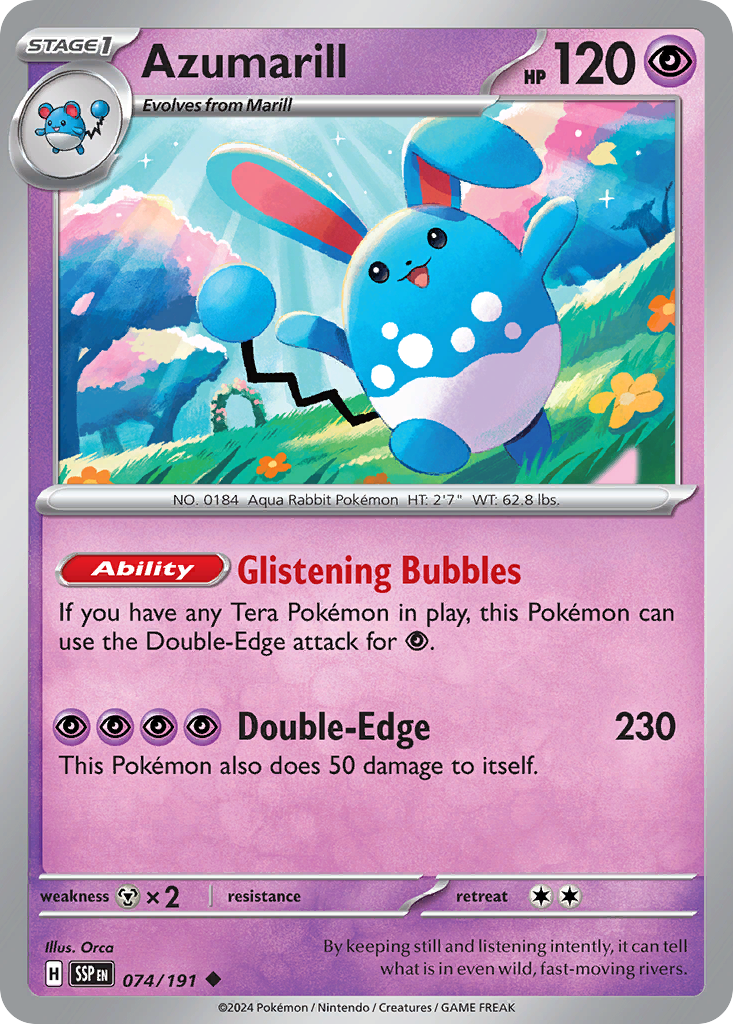 Azumarill 074/191 Uncommon Surging Sparks