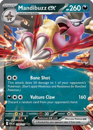Mandibuzz ex 139/217 Double Rare Ascended Heroes