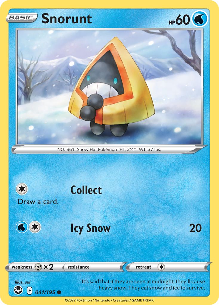 Snorunt 041/195 Common Silver Tempest
