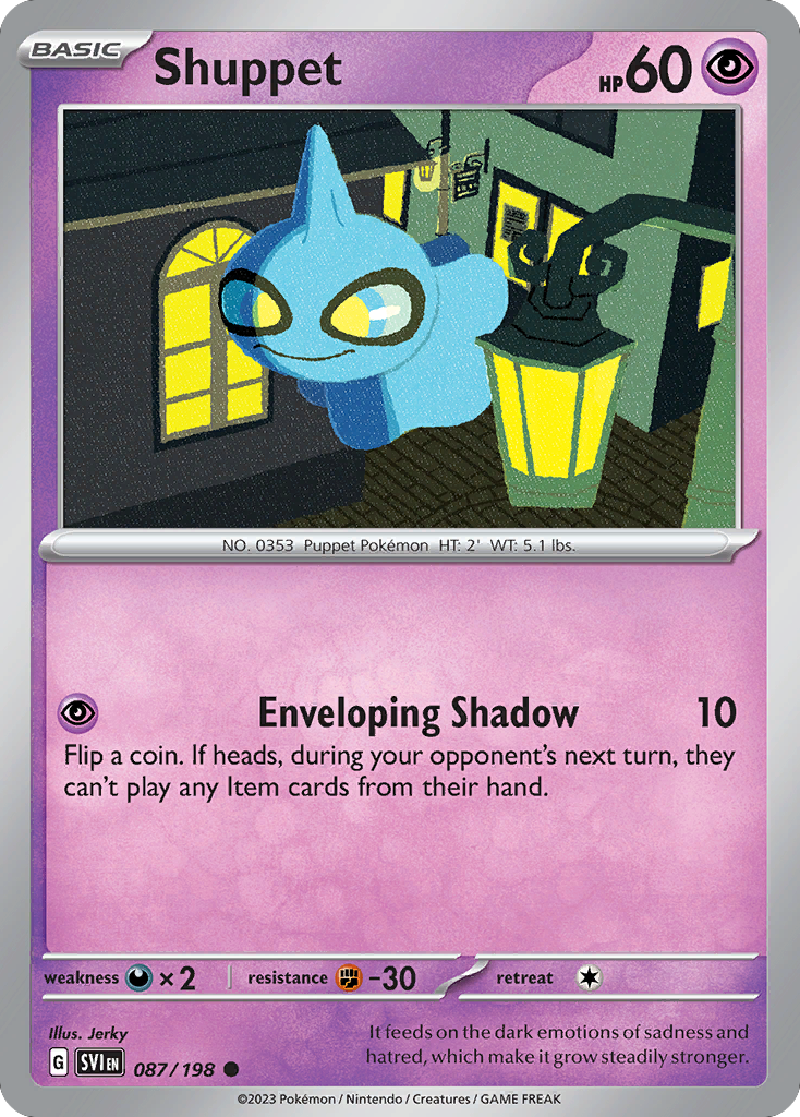 Shuppet 087/198 Common Scarlet & Violet