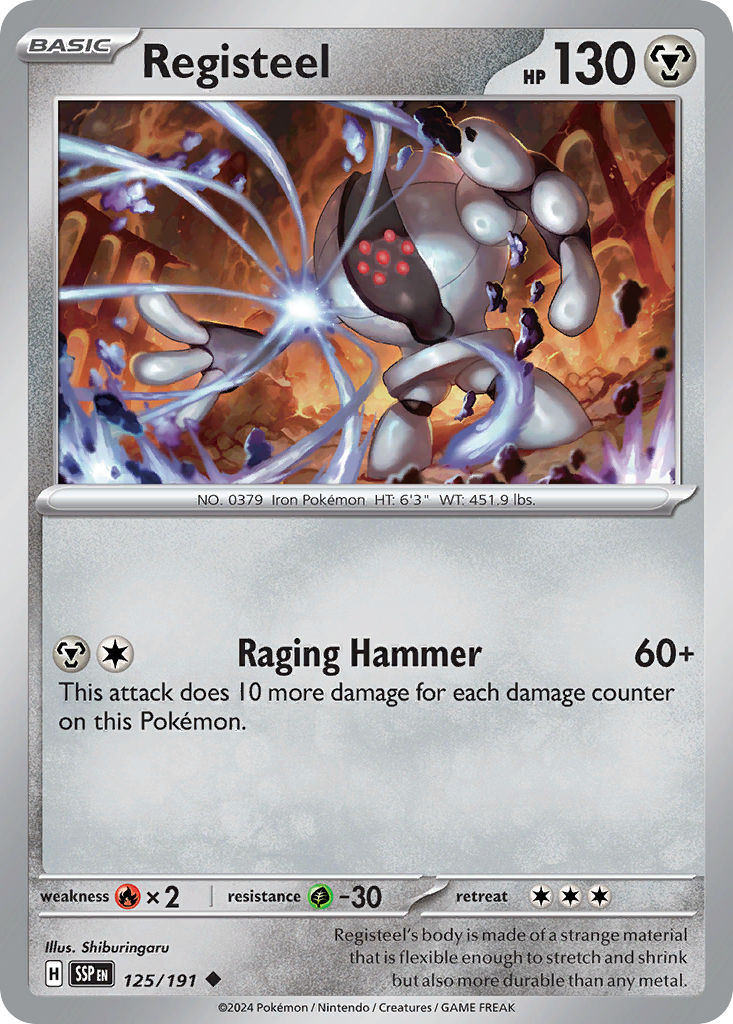 Registeel 125/191 Uncommon Surging Sparks