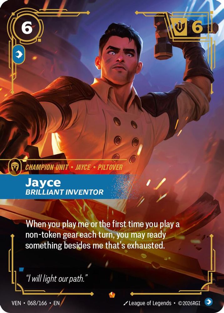 Jayce - Brilliant Inventor 068/166 Epic Vendetta Foil