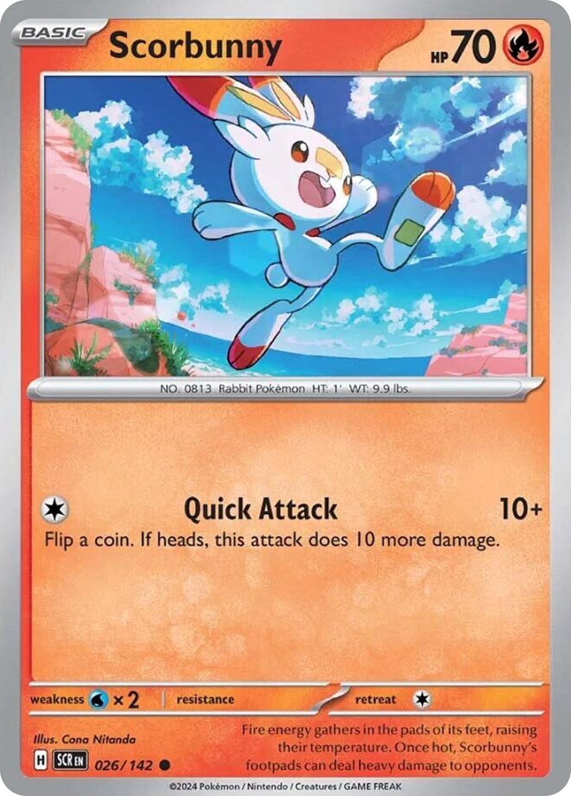 Scorbunny 26/142 Common Stellar Crown
