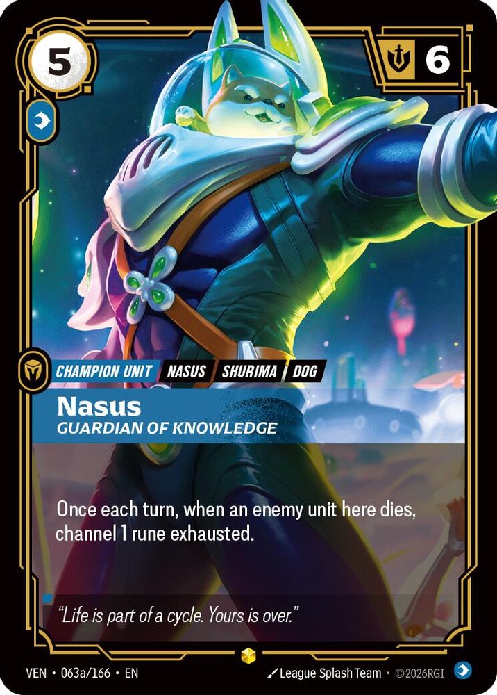 Nasus - Guardian of Knowledge (Alternate Art) 063A/166 Vendetta Foil