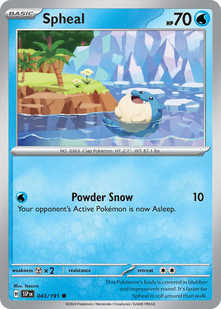 Spheal 043/191 Common Surging Sparks