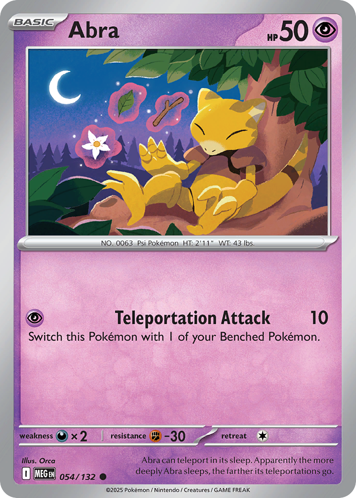 Abra 054/132 Common Mega Evolution