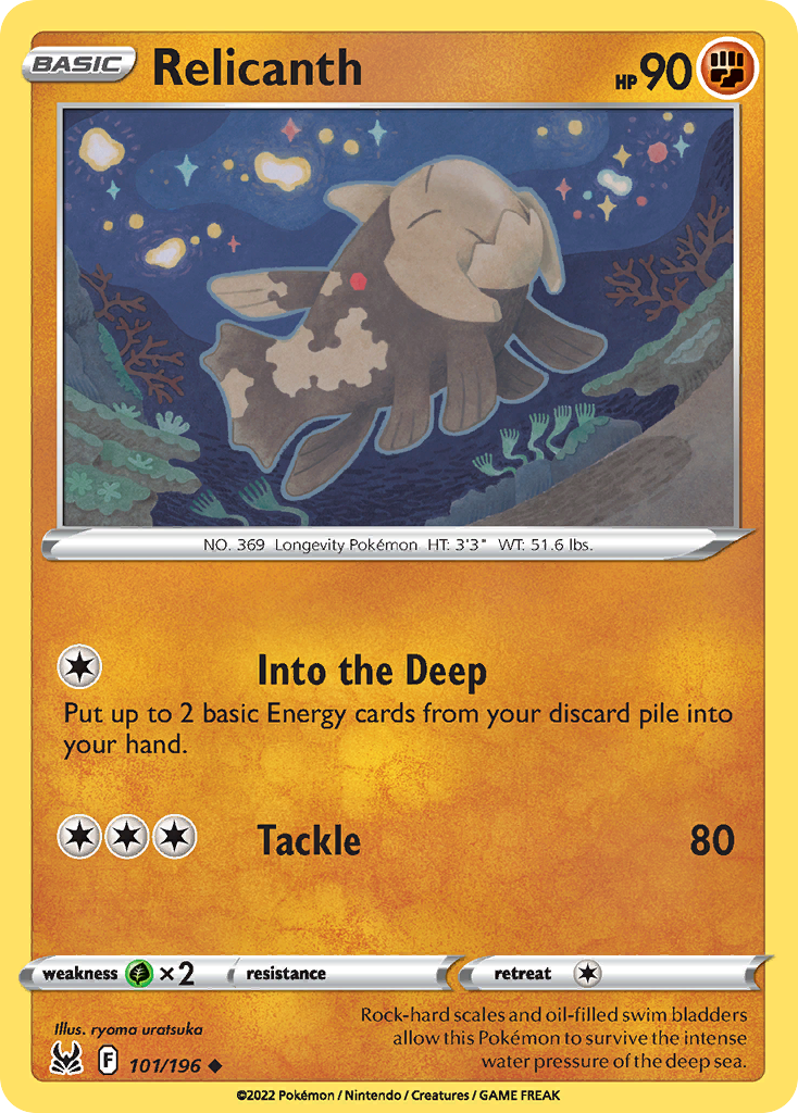 Relicanth 101/196 Uncommon Lost Origin
