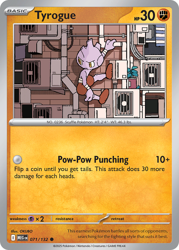 Tyrogue 071/132 Common Mega Evolution