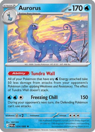 Aurorus 024/088 Rare Perfect Order Holo