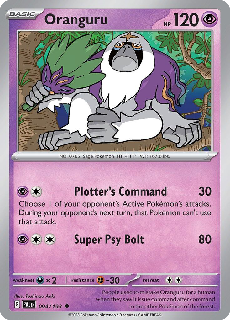 Oranguru 094/193 Uncommon Paldea Evolved