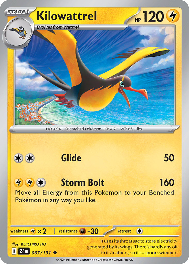 Kilowattrel 067/191 Uncommon Surging Sparks
