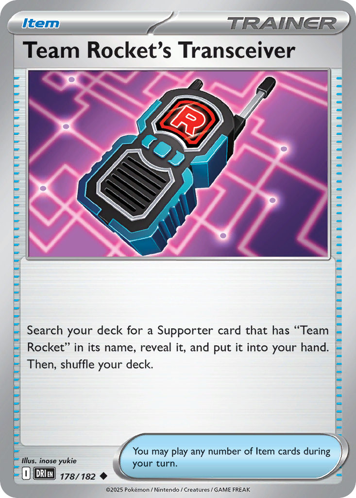 Team Rocket's Transceiver 178/182 Uncommon Destined Rivals
