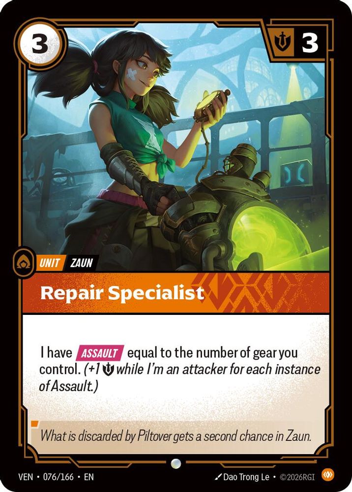 Repair Specialist 076/166 Common Vendetta Foil