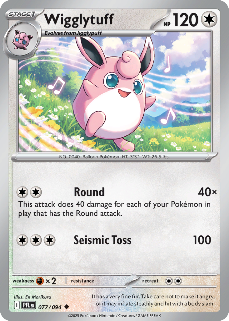 Wigglytuff 077/094 Uncommon Phantasmal Flames