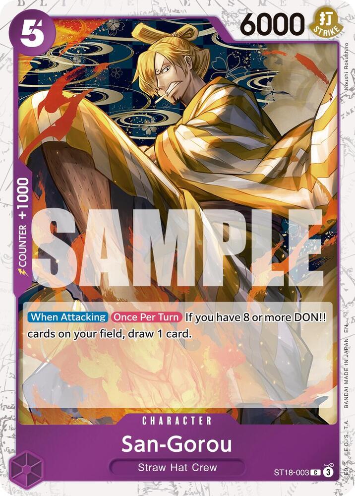 San-Gorou (Pirate Foil) ST18-003 Premium Booster -The Best- Vol. 2 Foil