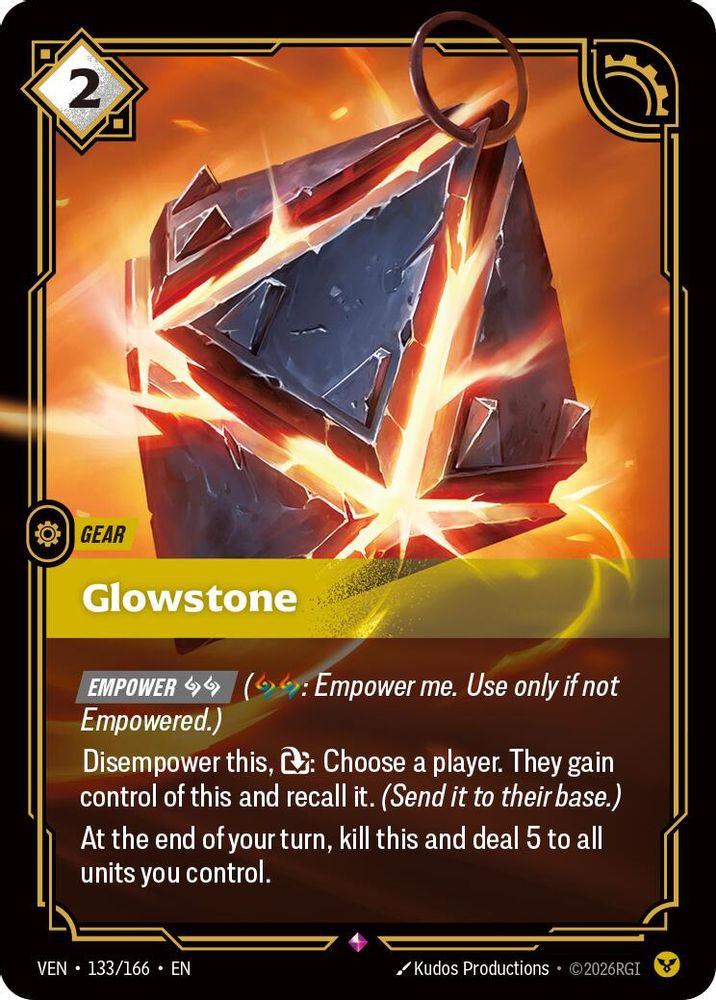 Glowstone 133/166 Rare Vendetta Foil