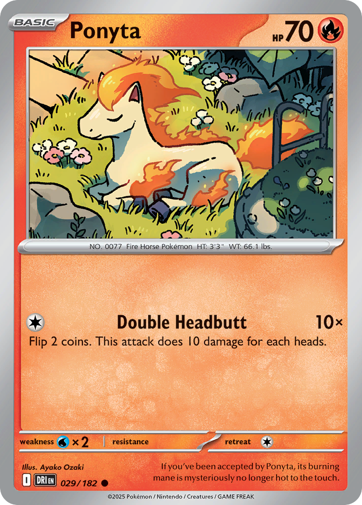 Ponyta 029/182 Common Destined Rivals Reverse Holo