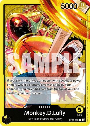 Monkey.D.Luffy OP15-098 Leader Adventure on Kami's Island