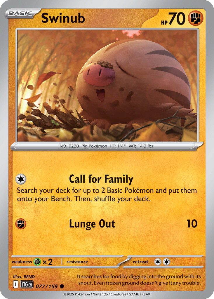 Swinub 077/159 Common Journey Together Reverse Holo